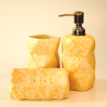 WildFire 3 Piece Bathroom Set - Yellow