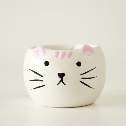 His & Hers Cute Kitty Planter Set of 2