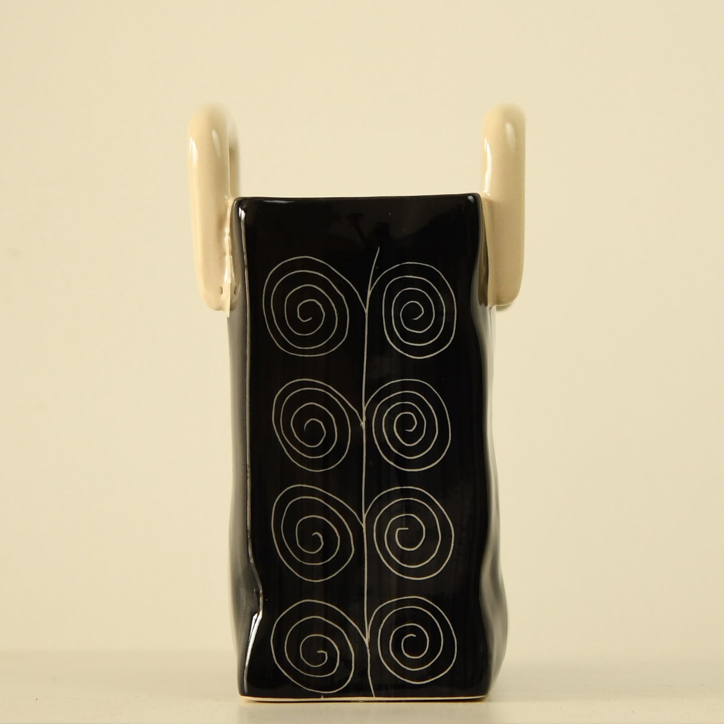 Midnight Swirls Black Cutlery Holder Basket