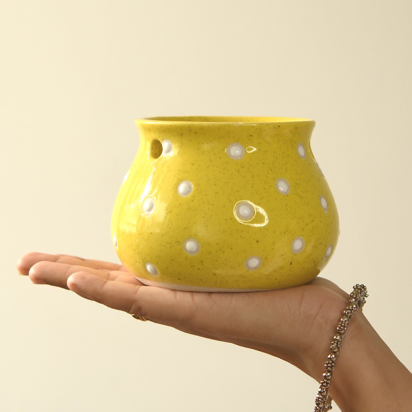 Dahi Matki Planter - Yellow