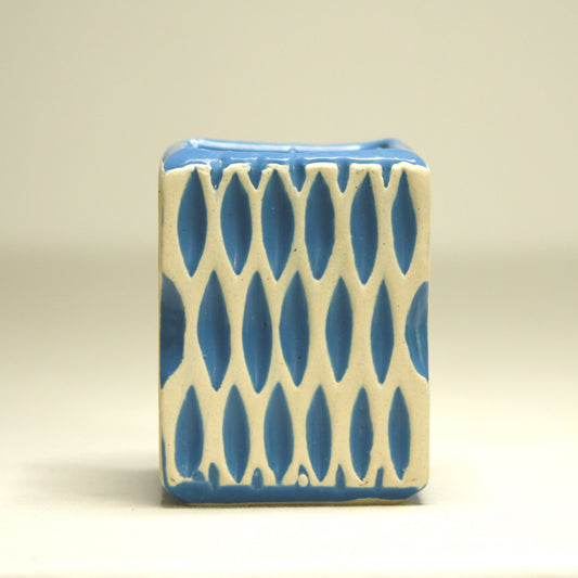 MeshCraft Ceramic Planter - Blue