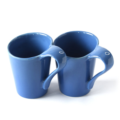 Twin Harmony Coffee Mug Set of 2 - Blue