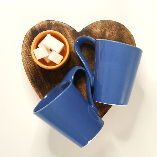 Twin Harmony Coffee Mug Set of 2 - Blue
