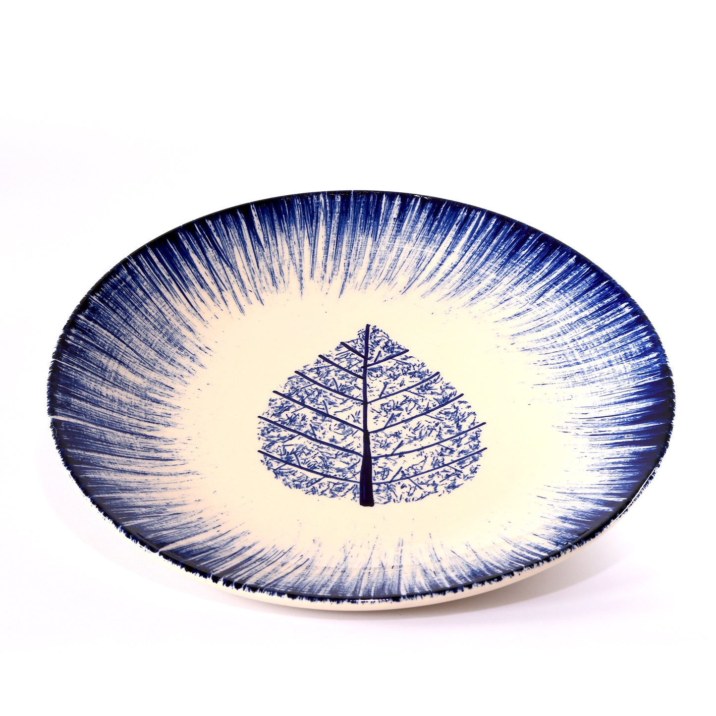 Blue Leaf Elegance Dinner Set