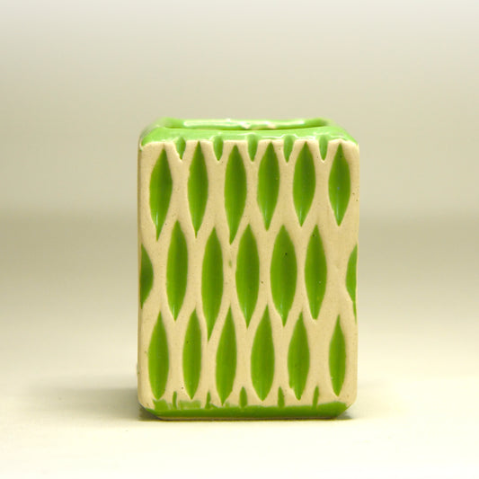 MeshCraft Ceramic Planter - Green