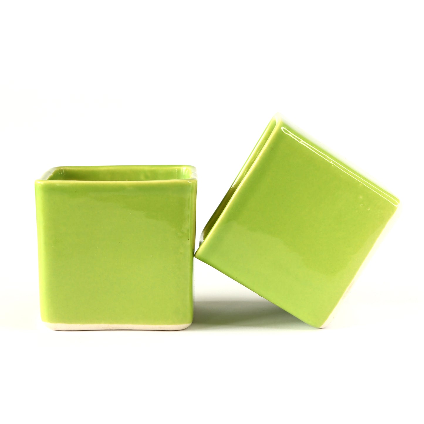 ColourPop Cube Plant Holder - Green