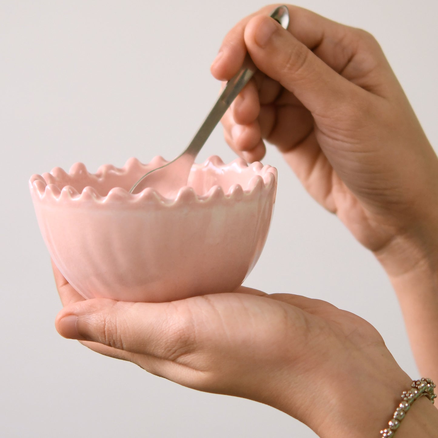 Pretty in Pink Dessert Bowl Set of 2