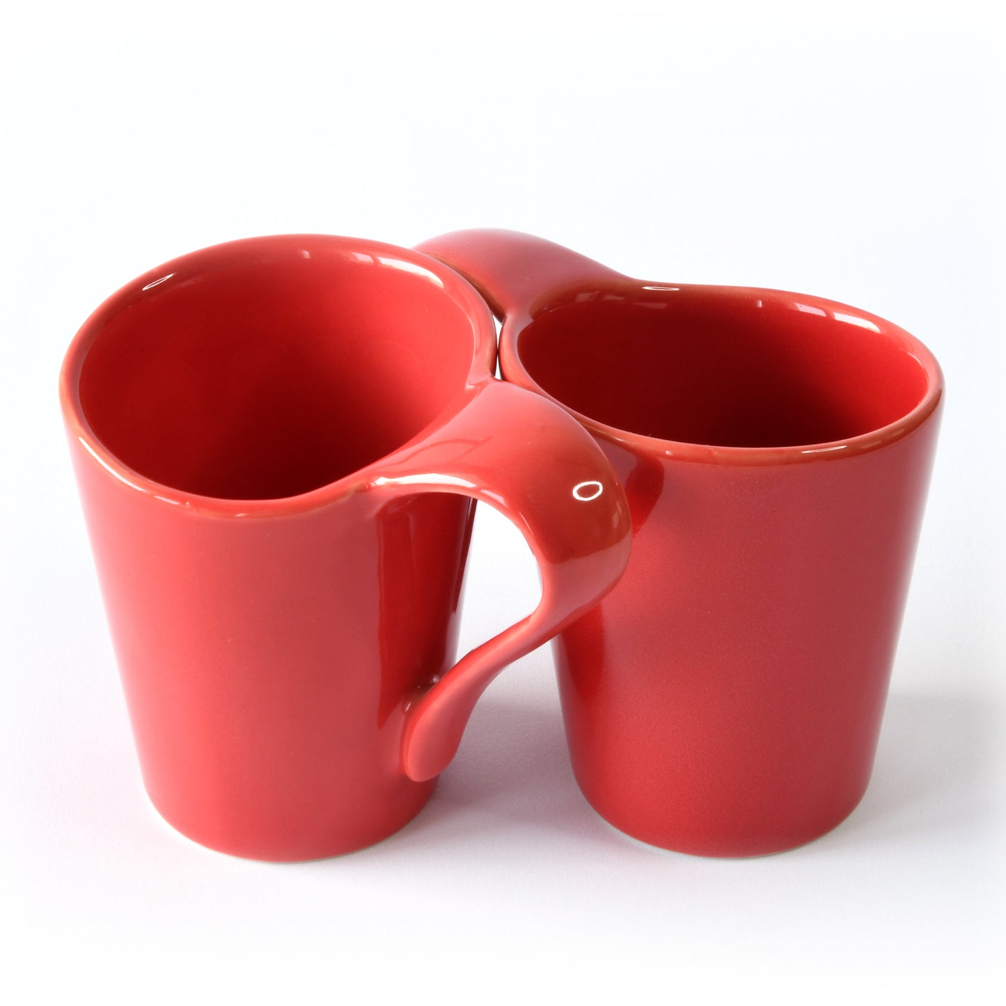 Twin Harmony Coffee Mug Set of 2 - Red