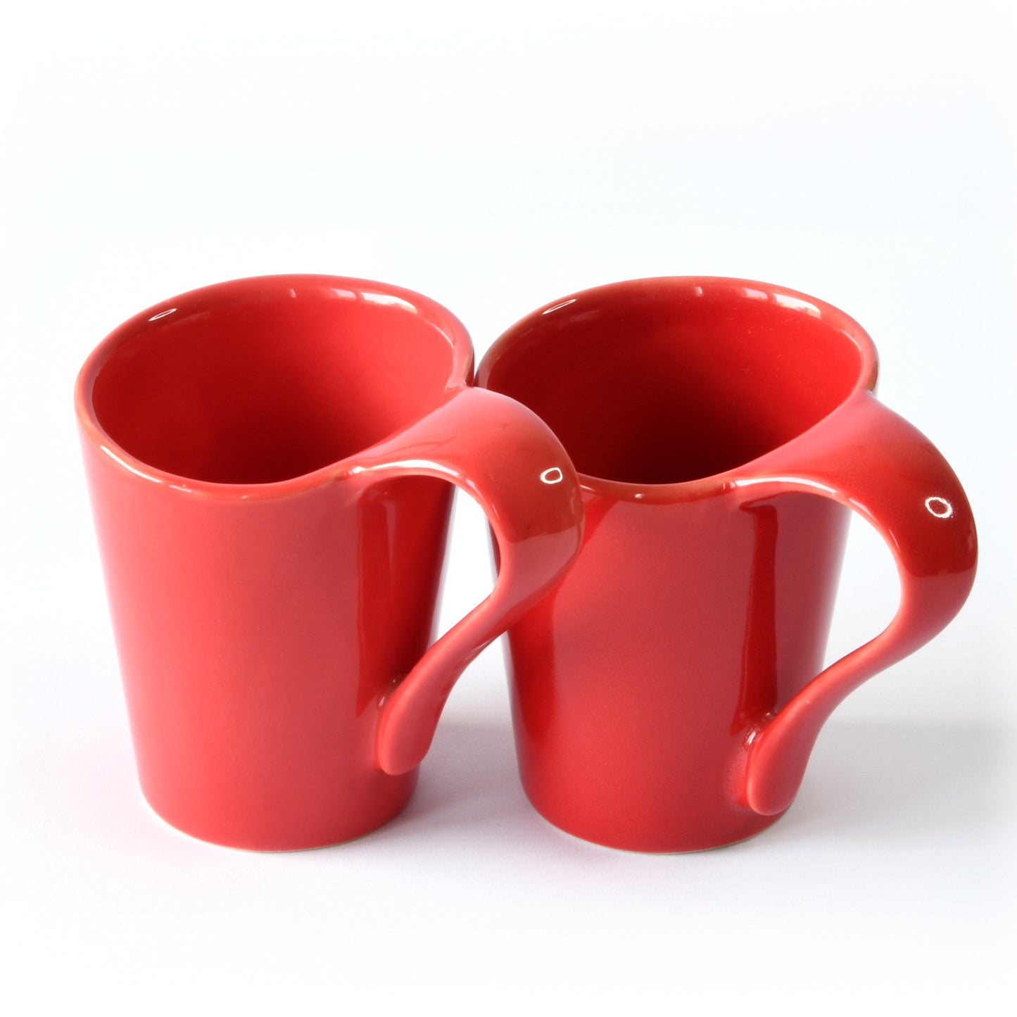 Twin Harmony Coffee Mug Set of 2 - Red