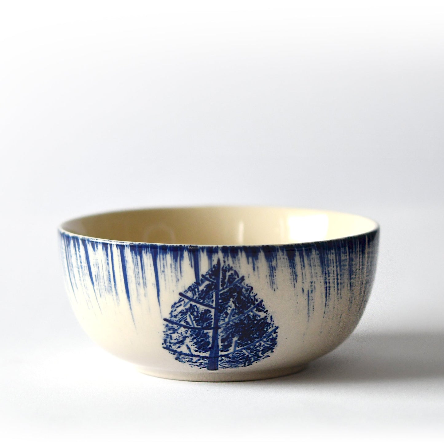 Bowl Katori Set of 2 - Blue Leaf Elegance