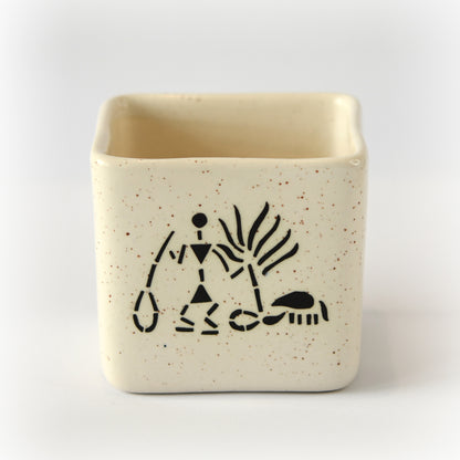 Warli Tales Square Planter