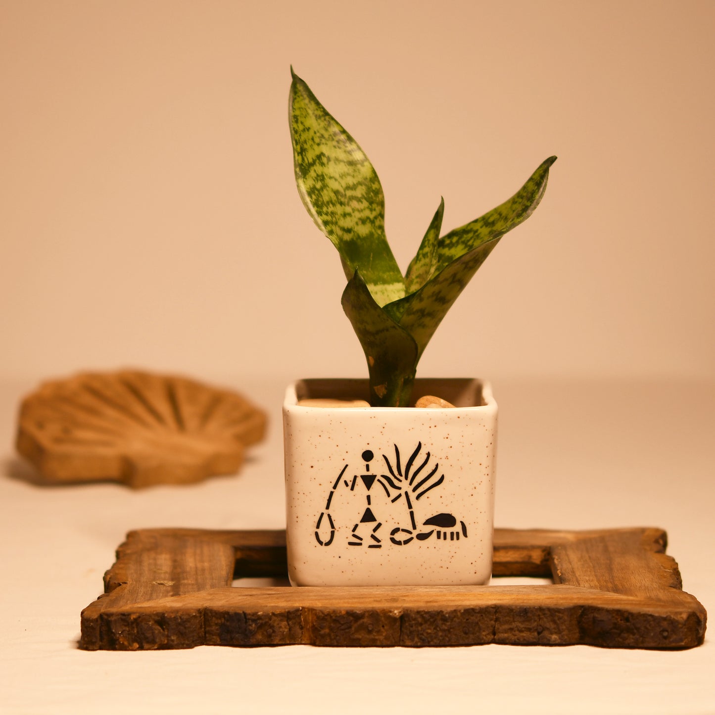 Warli Tales Square Planter