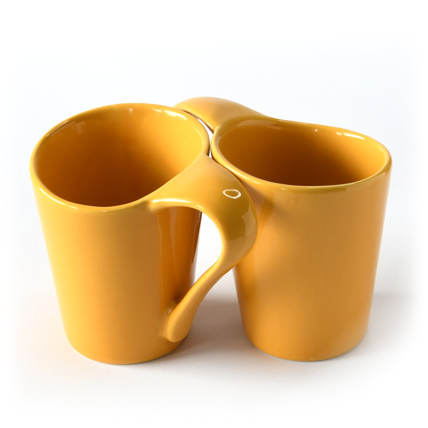 Twin Harmony Coffee Mug Set of 2 - Yellow