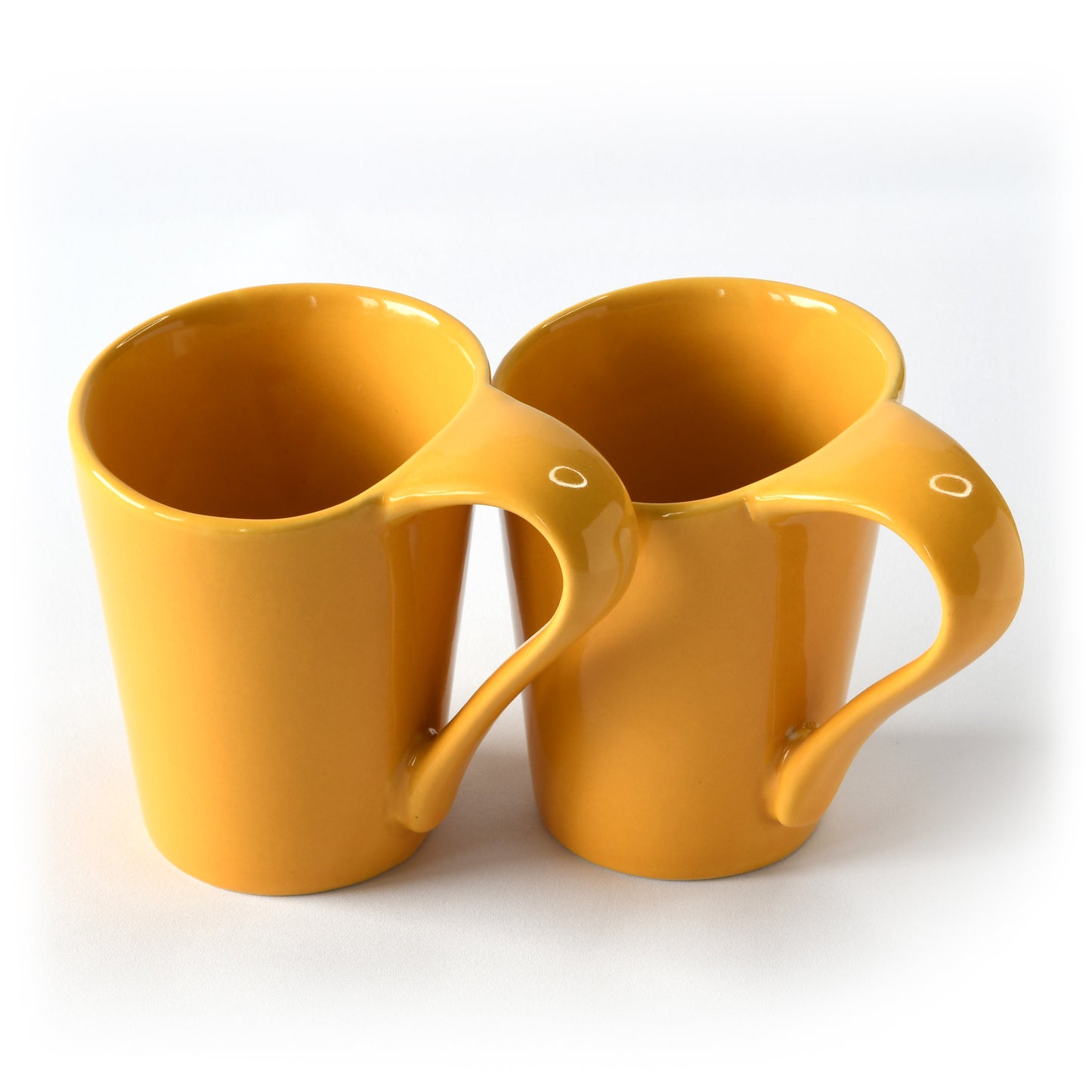 Twin Harmony Coffee Mug Set of 2 - Yellow