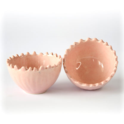 Pretty in Pink Dessert Bowl Set of 2