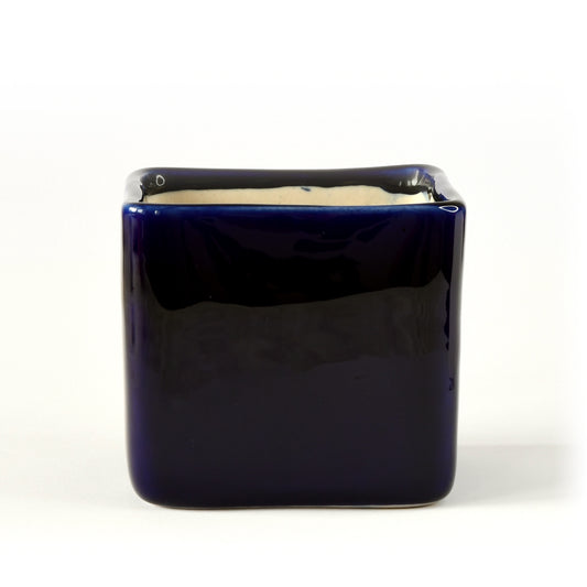 ColourPop Cube Plant Holder - Dark Blue