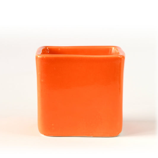 ColourPop Cube Plant Holder - Orange
