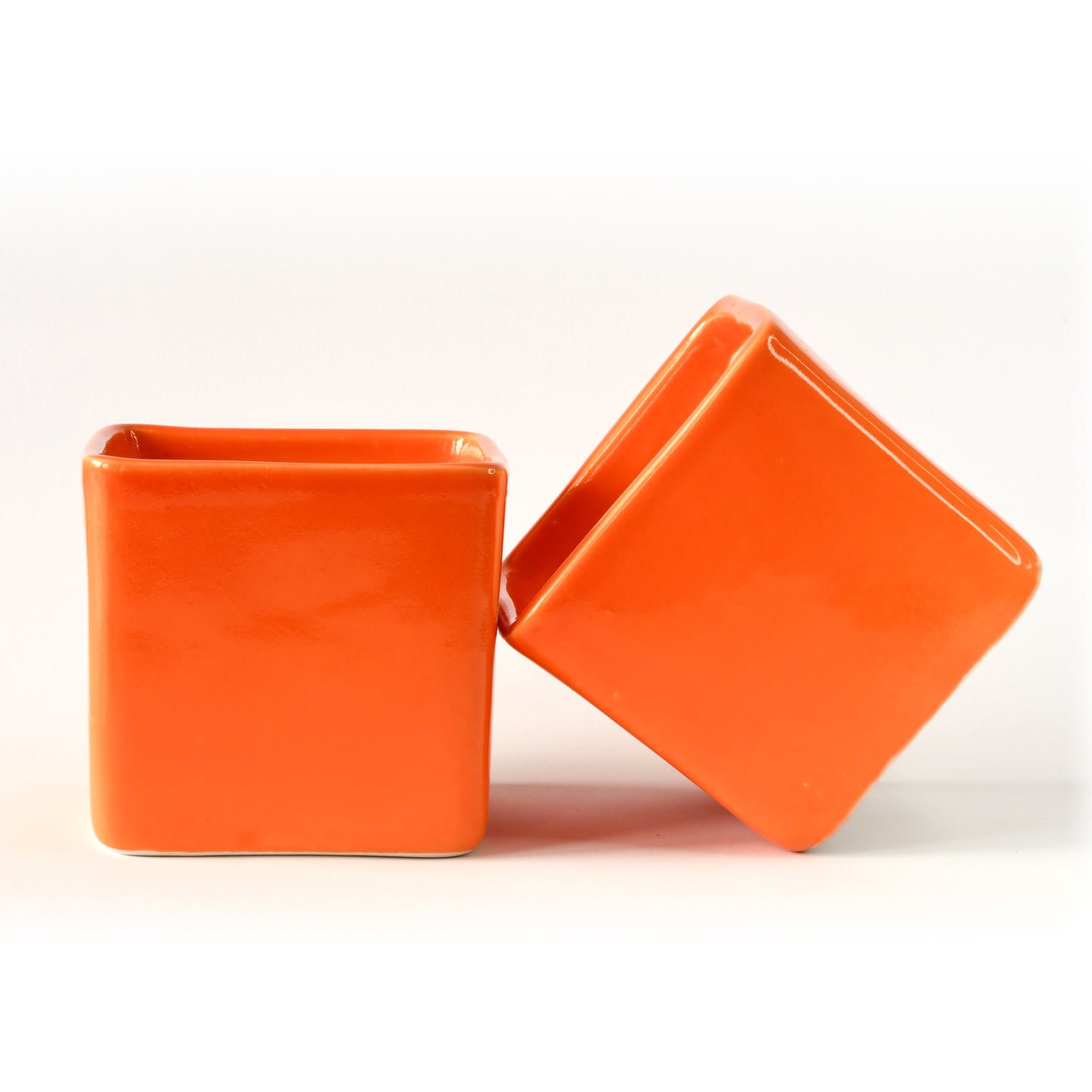 ColourPop Cube Plant Holder - Orange